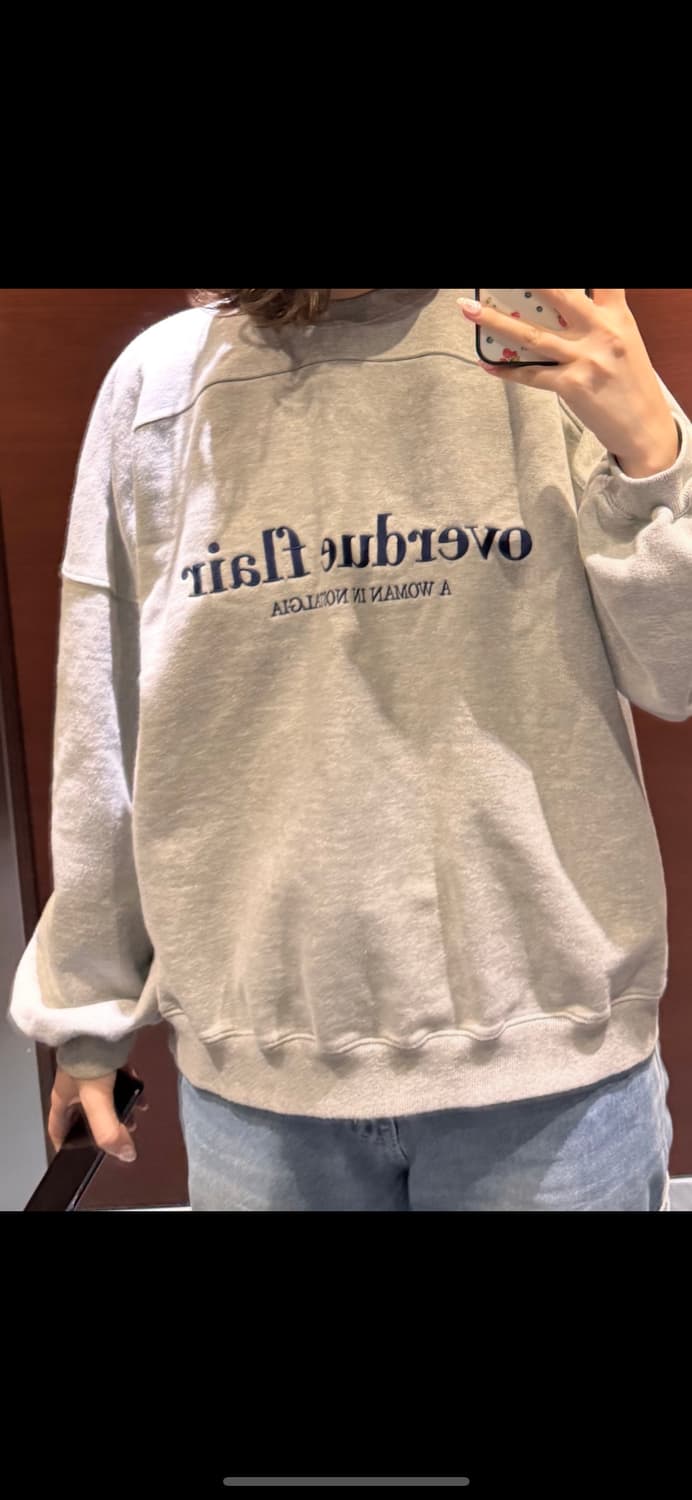 Overdueflair Needle Oversize Sweatshirt 상품이미지2