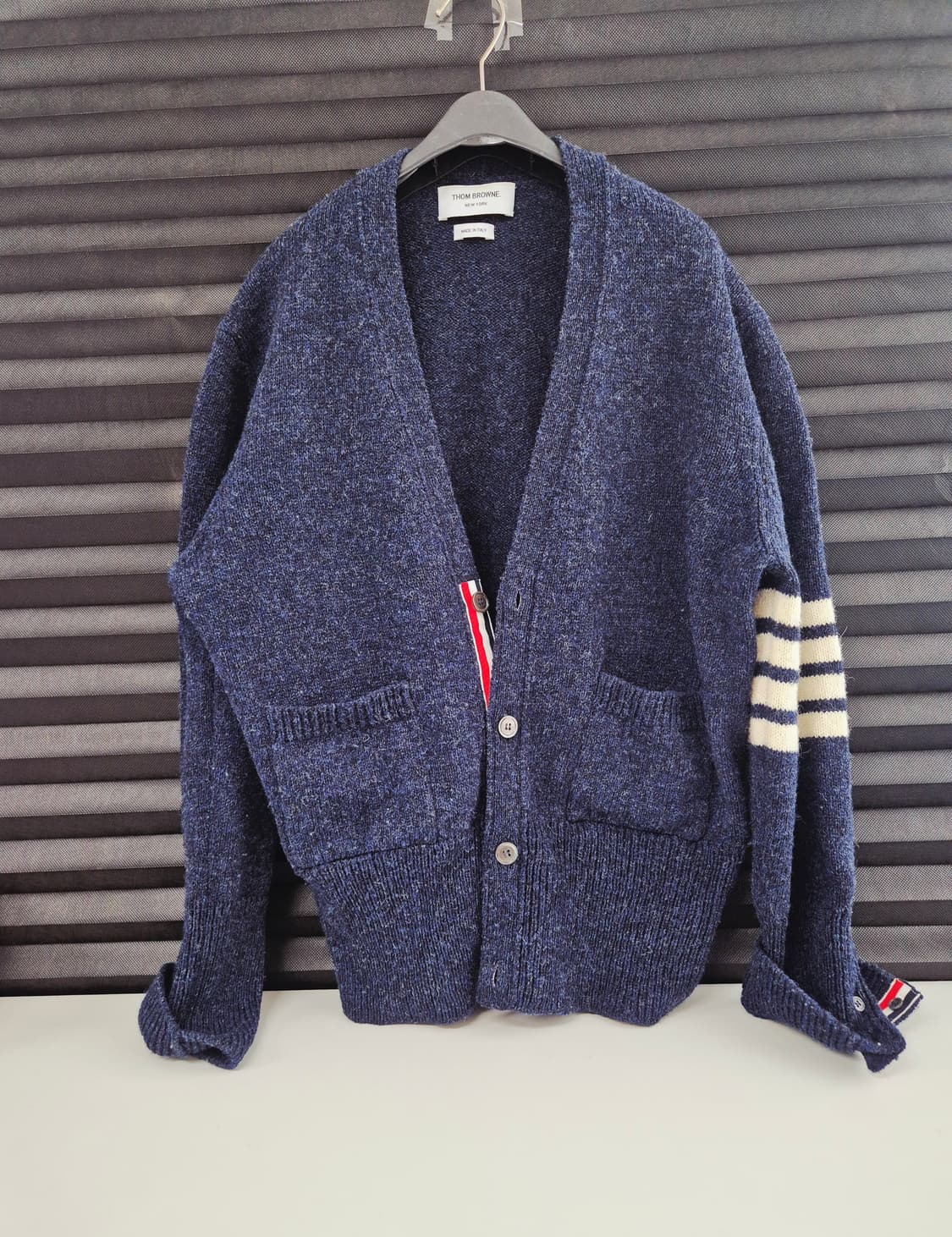 톰브라운 사선 가디건 네이비 사이즈 5 상품이미지1