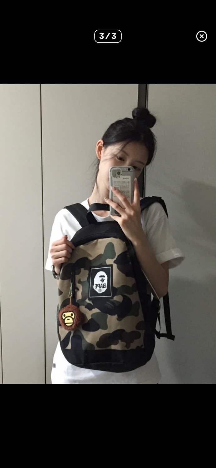 베이프 백팩 정품(키링포함) 상품이미지2