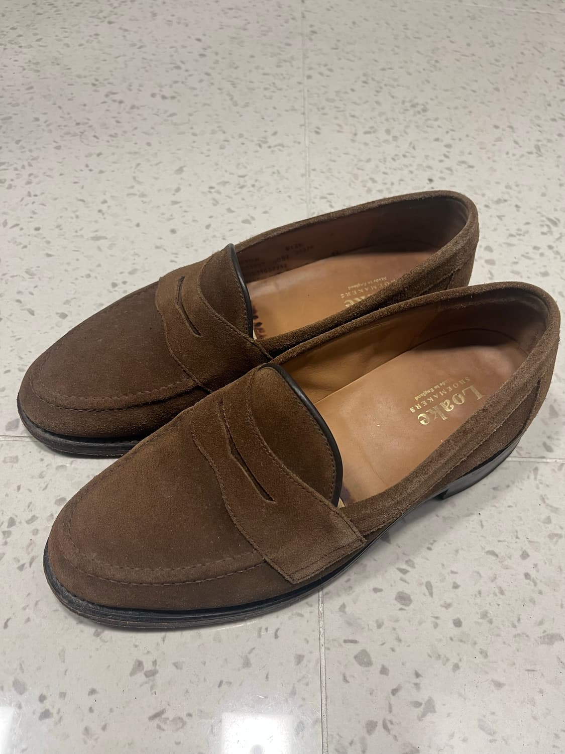 loake eton brown suede 8size(270cm)  상품이미지1