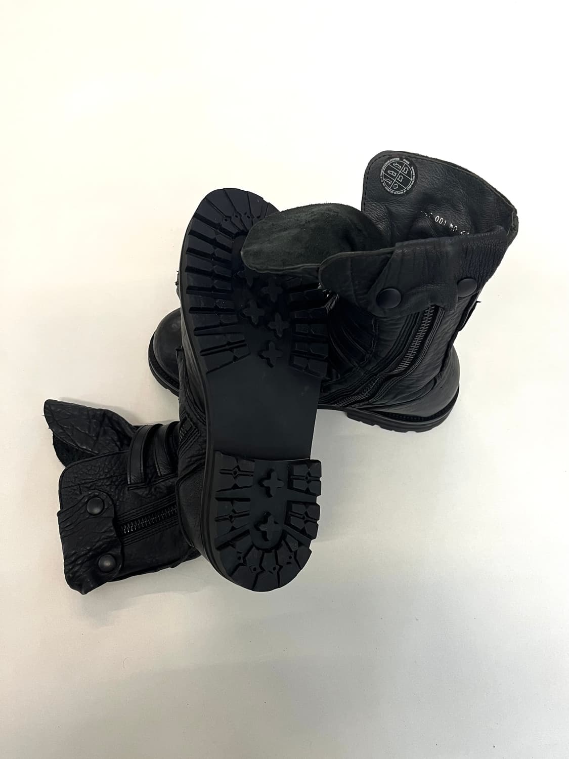 버나드 윌헴 2011 아카이브 스컬 레더 부츠 상품이미지9