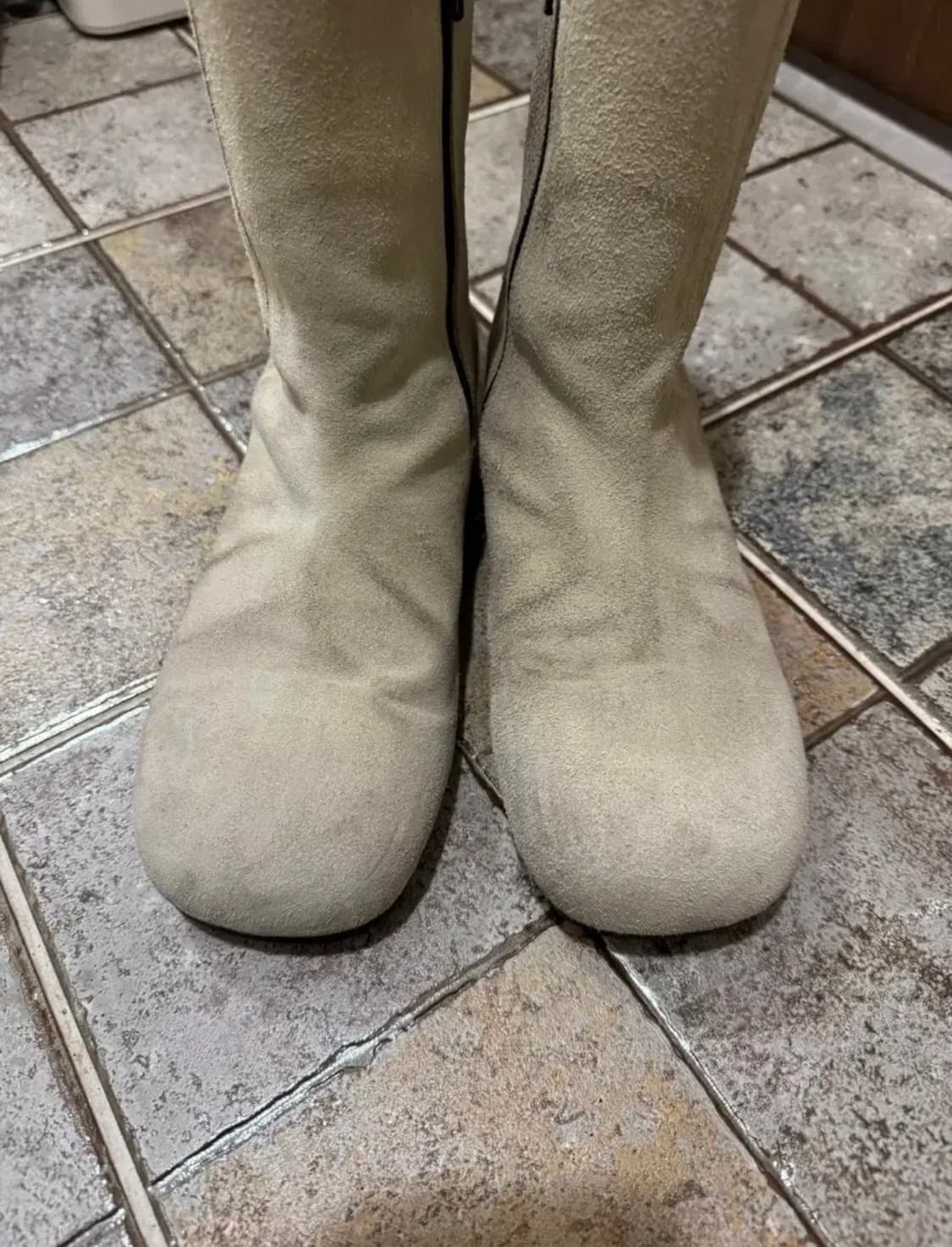 폴리테루 라운드 부츠 베이지 상품이미지4