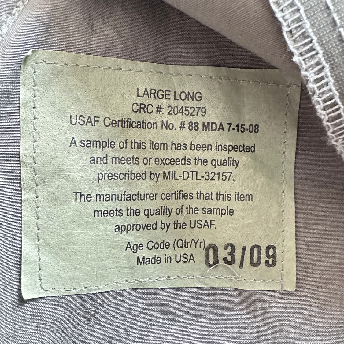 09년 미공군 APECS 고어텍스 파카 ABU 105-110 상품이미지9