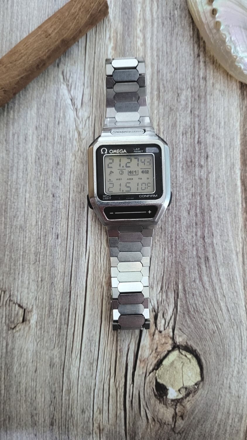 [특가상품]정품 오메가 센서쿼츠 빈티지 전자시계[터치패널] 상품이미지4