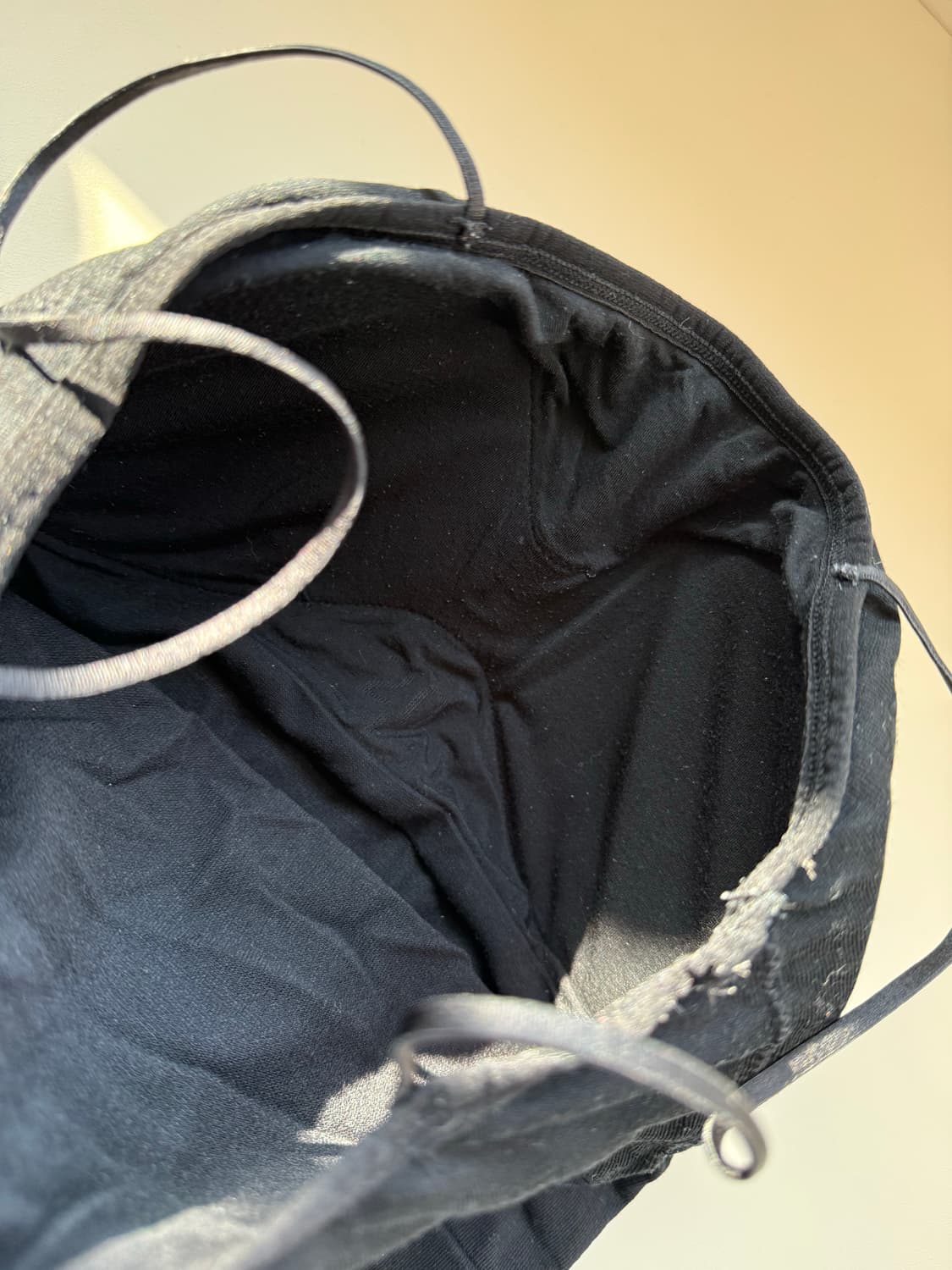 (택포) 블랙 튜브탑 브라 스트랩 끈나시 요가복 민소매 필라테스 운동복 상품이미지5