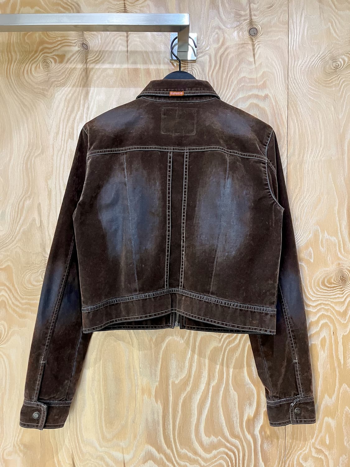 게스 Y2K 블루 코어 벨루어 집 자켓 상품이미지5