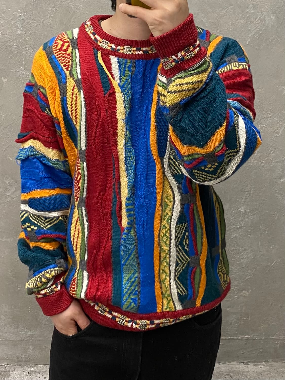 [L] 90s Vintage 빈티지 케이블 니트 상품이미지7