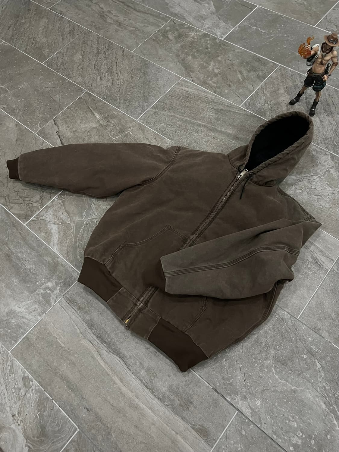 (L) 칼하트 덕 액티브 후드자켓 J68 CHT 체스트넛 상품이미지8