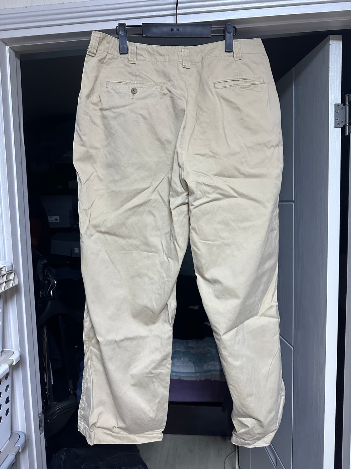 [L] 빈티지 아메리카니노 와이드 치노 팬츠 베이지 상품이미지5