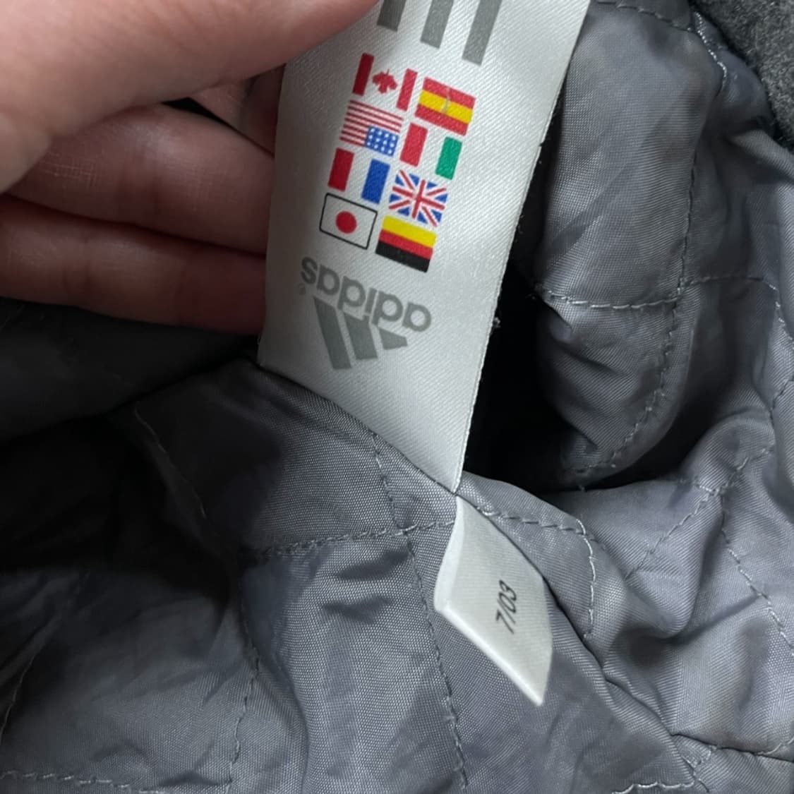 아디다스 올드스쿨 누빔 울자켓  상품이미지6