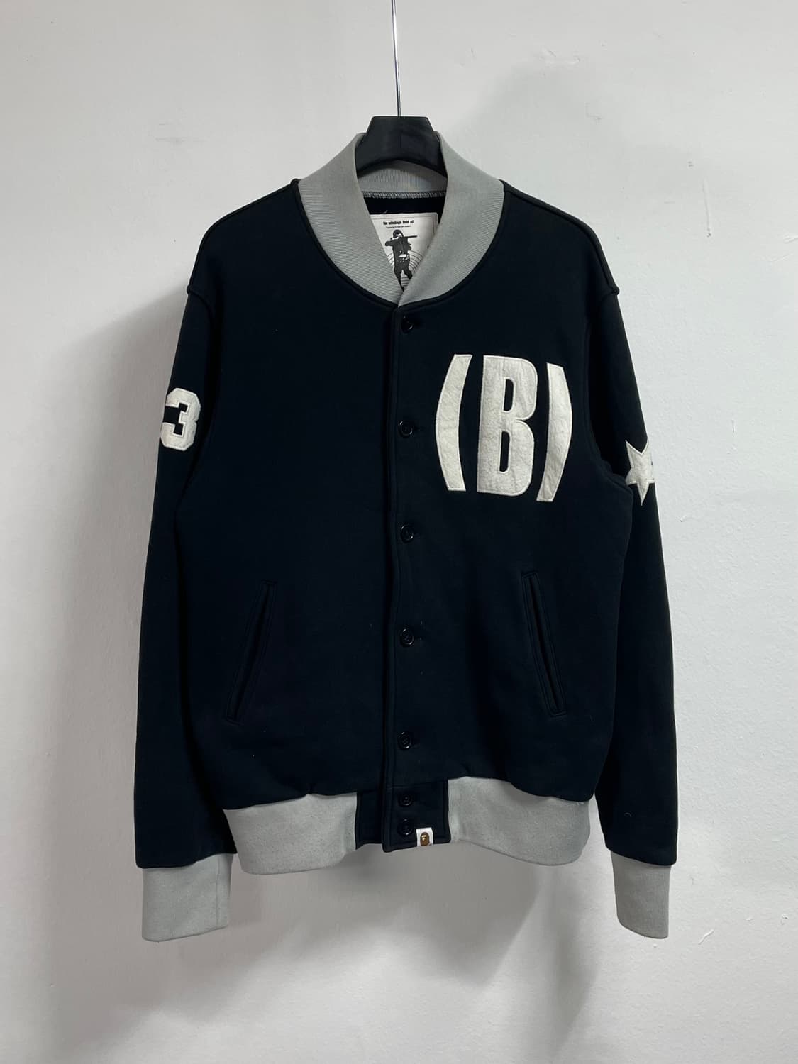 90s 베이프 스타 바시티 자켓 (on.297) 상품이미지1