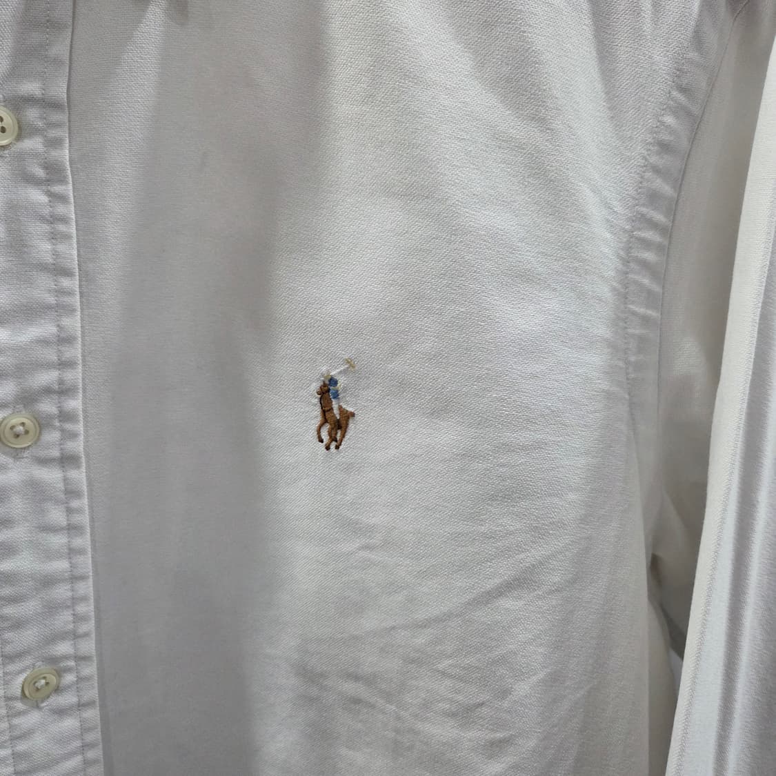 폴로랄프로렌 버튼다운 옥스포드 셔츠 화이트 M 상품이미지2