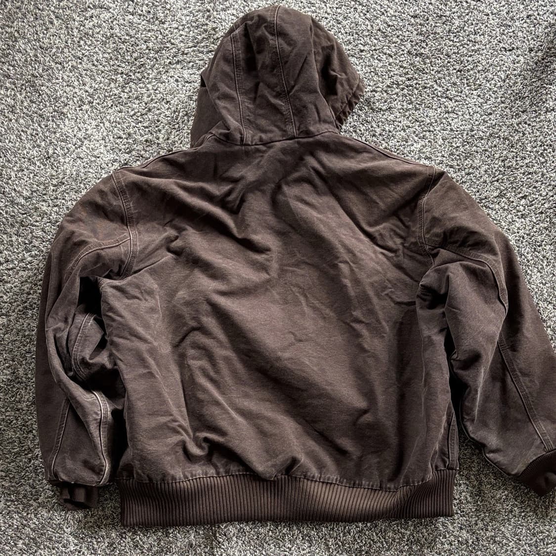 칼하트 J130 후드집업 자켓 브라운 2XL 상품이미지2