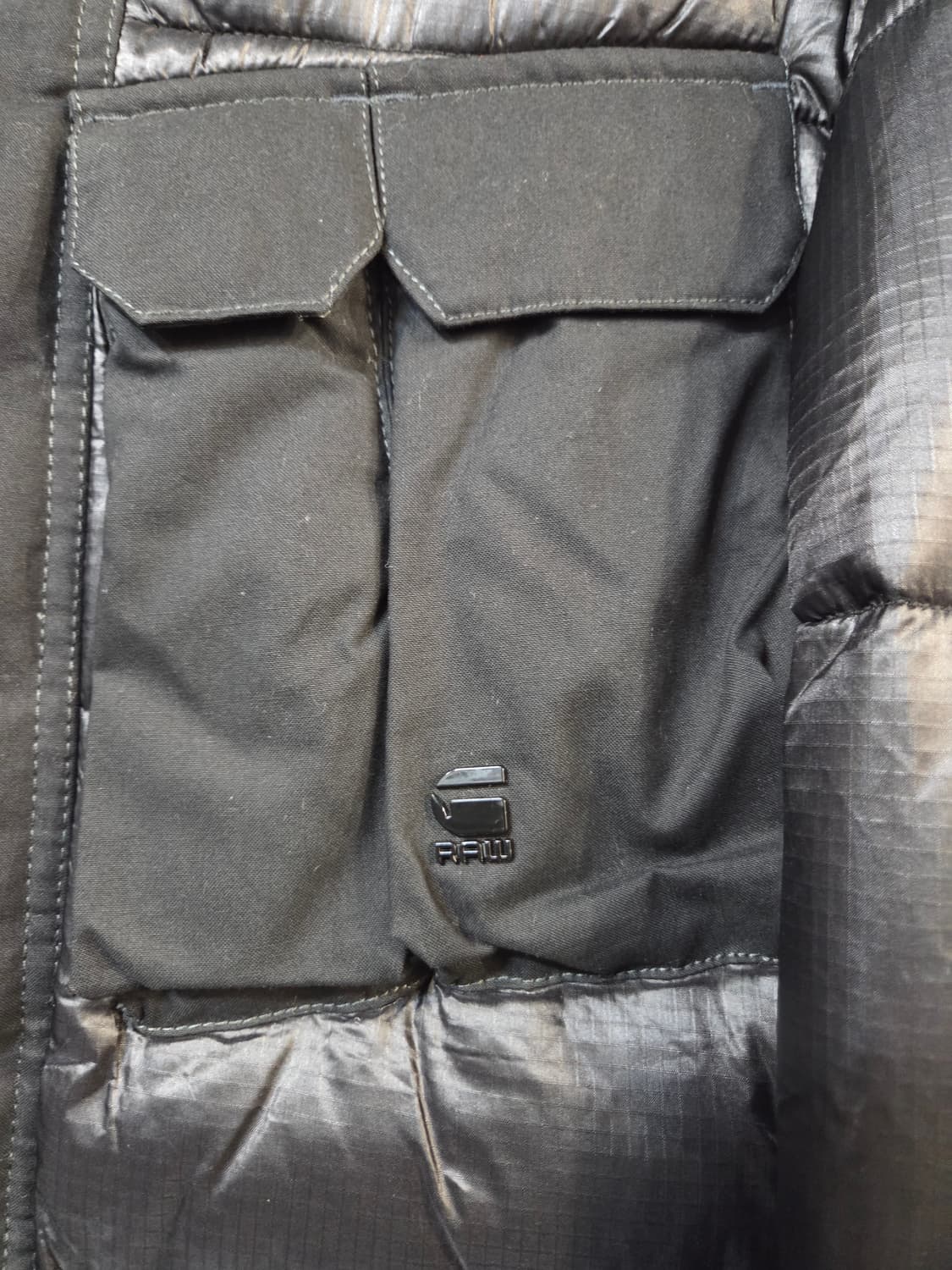 G-Star RAW 블랙 후드 패딩 점퍼(XS/L)택없음/디피용 상품이미지6