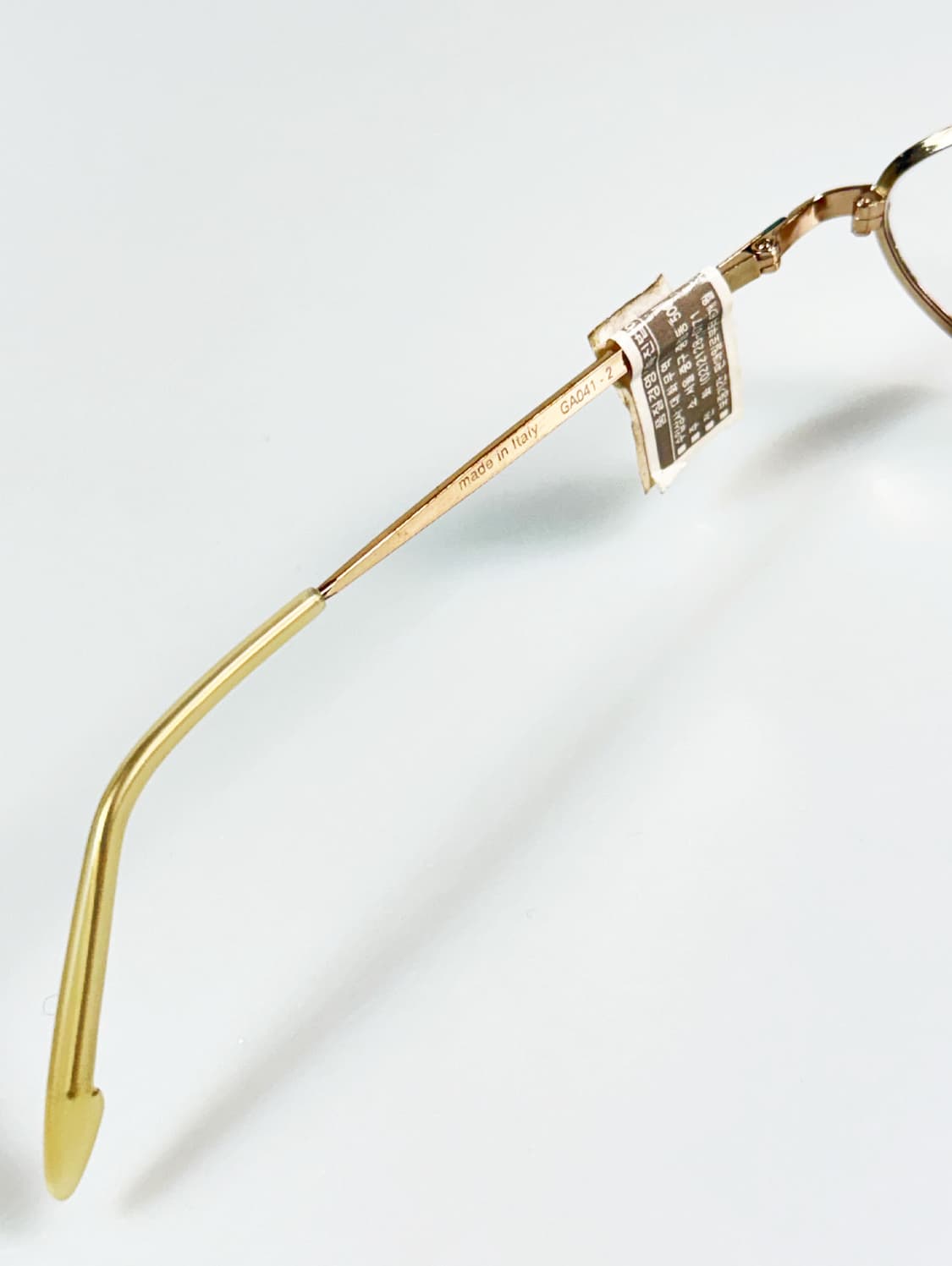 90s GATTINONI 골드 슬림 오벌 프레임 빈티지 안경 상품이미지7