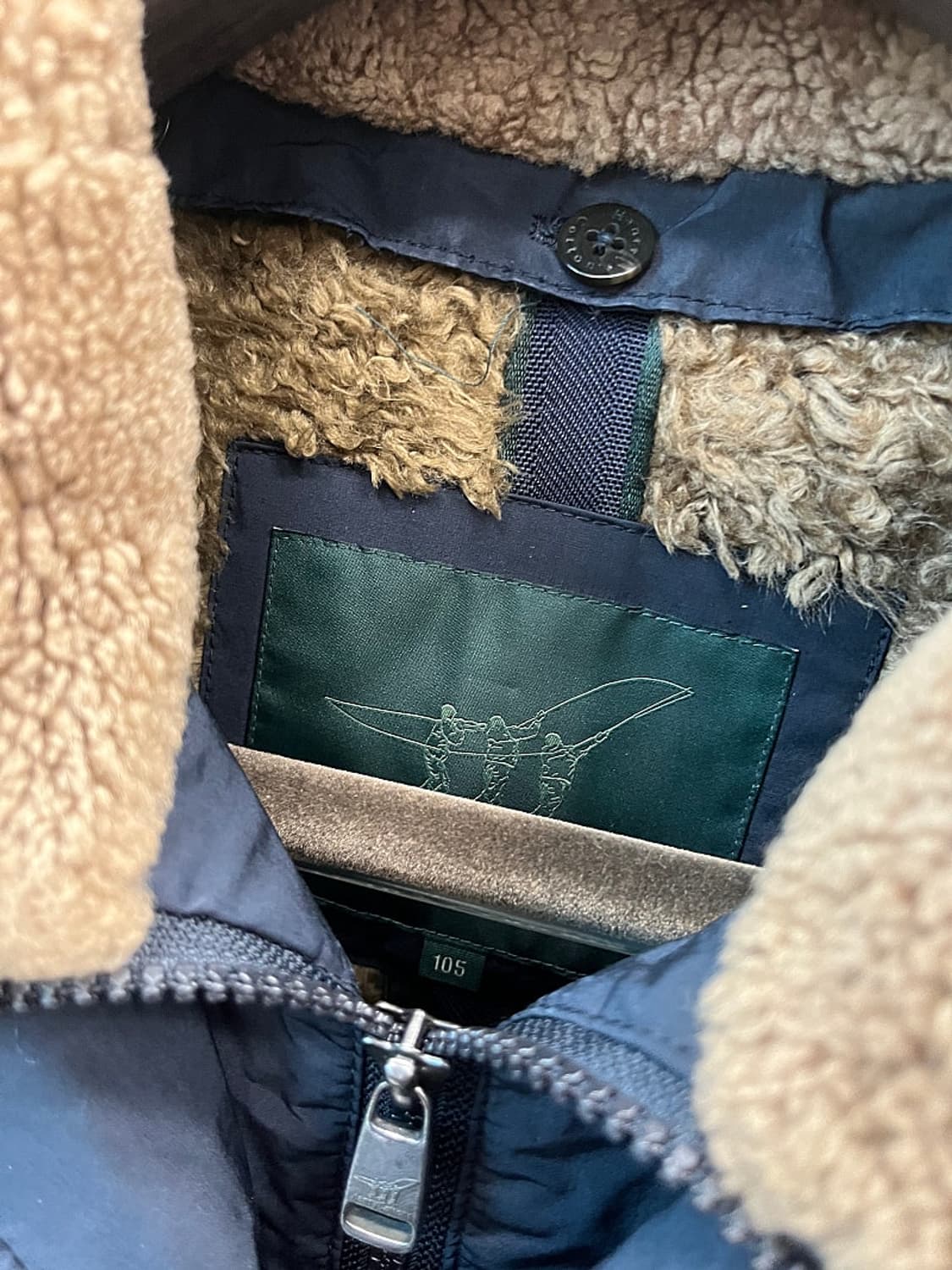 105) 헨리코튼 양털 구스 파일럿코트  상품이미지4