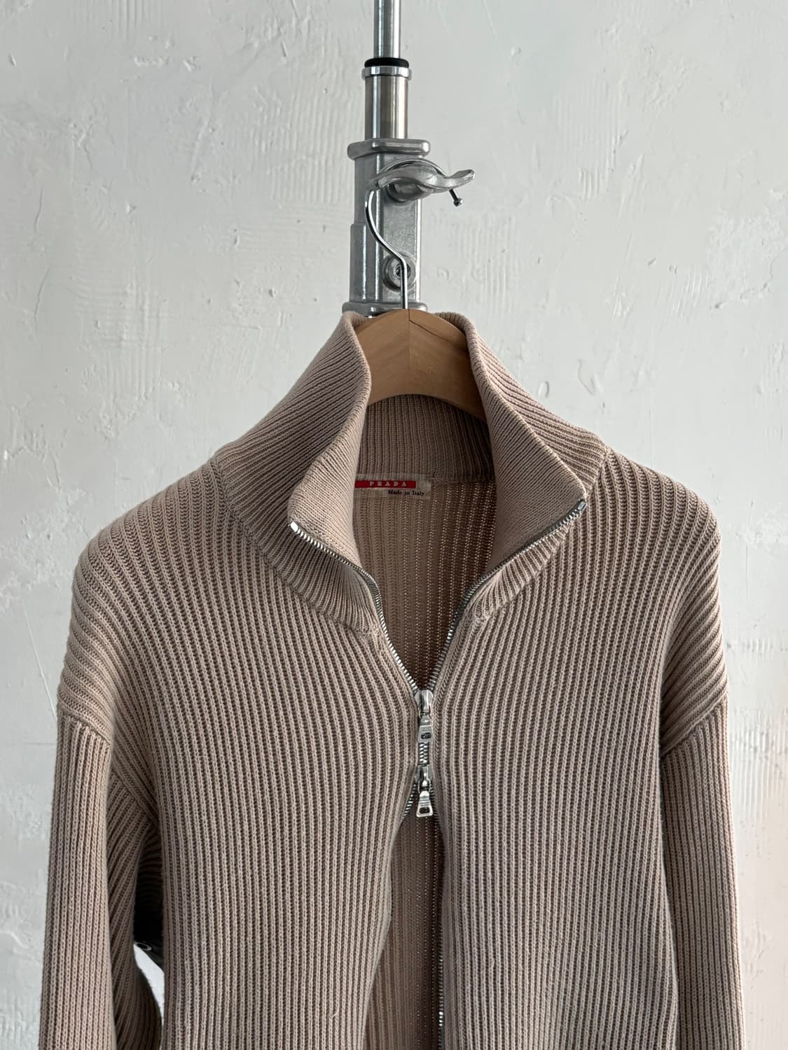 Prada Sport 프라다 스포츠 베이지 니트 집업 상품이미지5