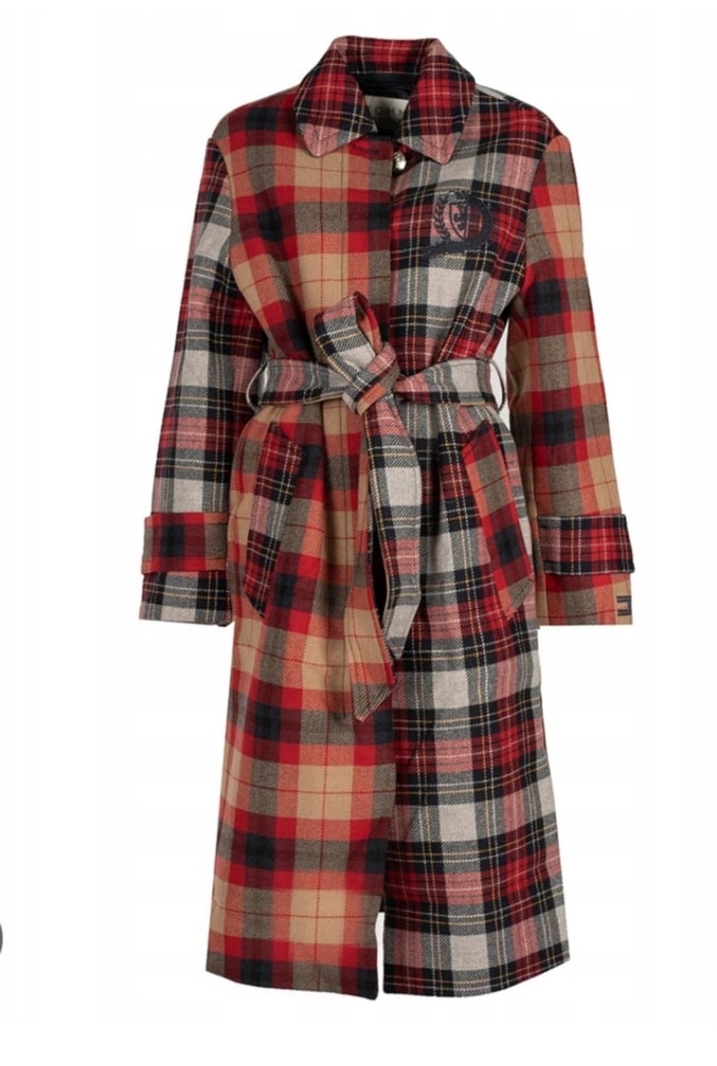 타미힐피거 아이콘 울 블렌드 체크코트 새상품 여성34 상품이미지8