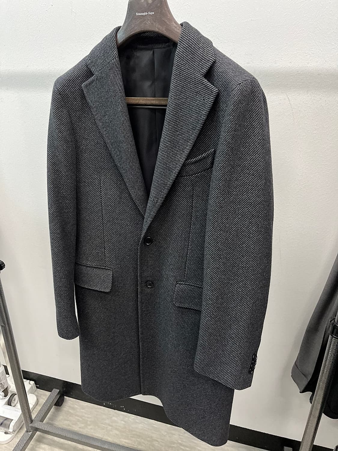 100) 맨온더분 그레이 울코트  상품이미지1