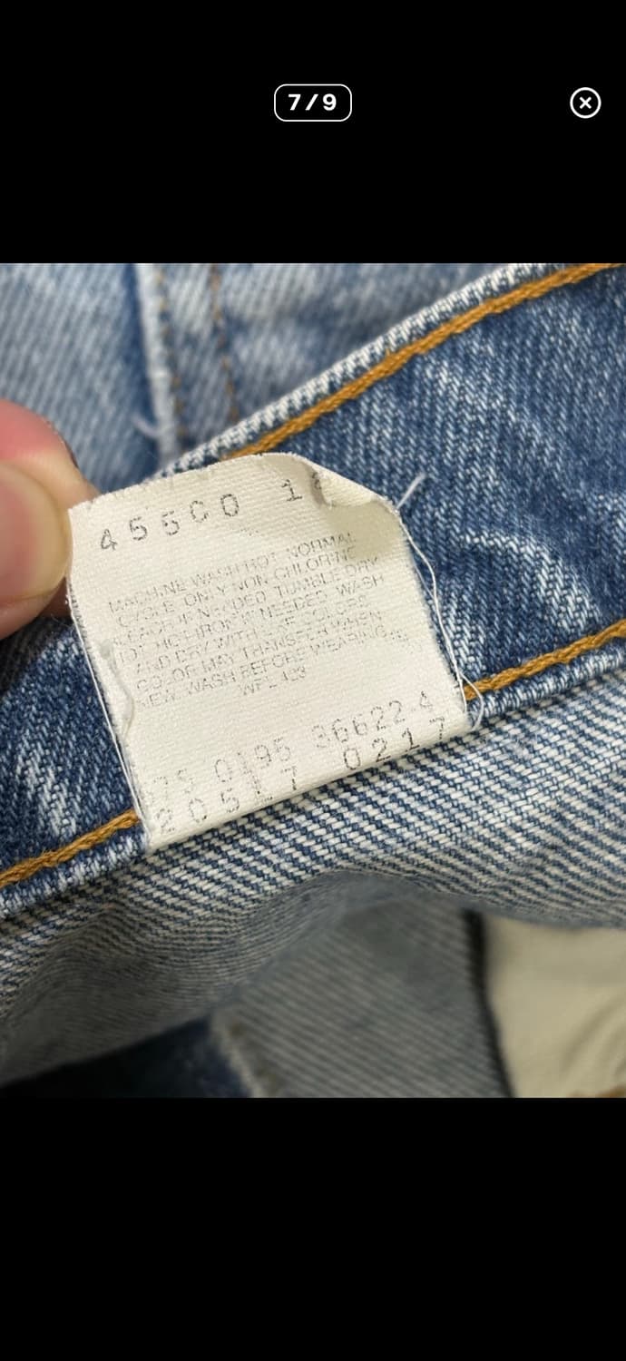 90s Levi’s usa 517 오렌지탭 플레어 데님 연청 상품이미지7