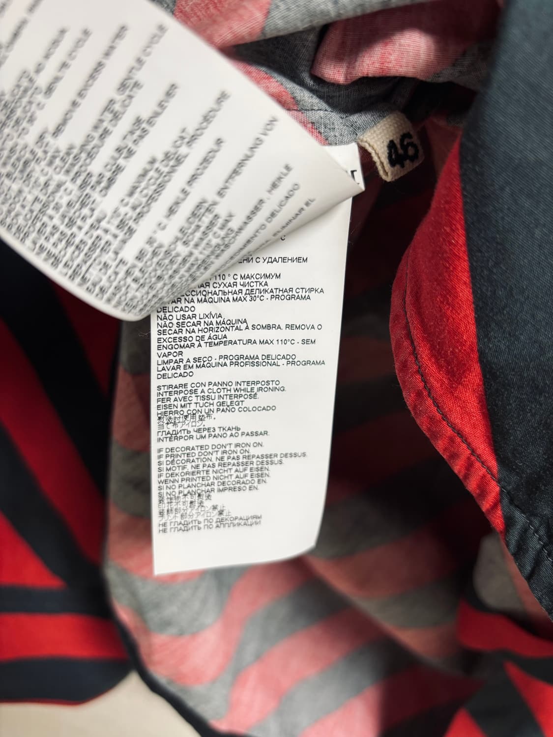 MARNI 마르니 스트라이프 패턴 코튼 셔츠 상품이미지5