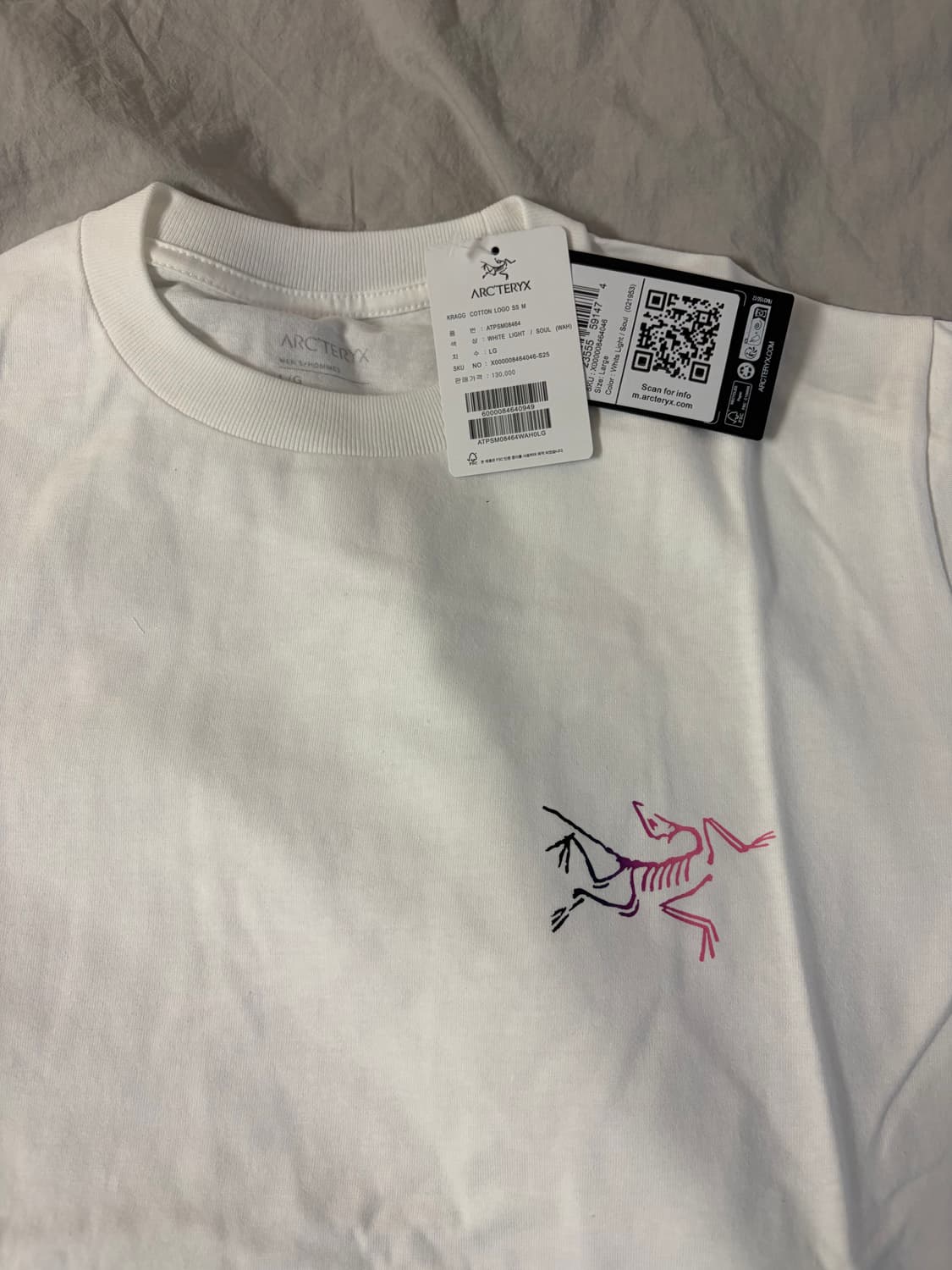 아크테릭스 / 크래그 코튼 반팔티셔츠 화이트 / L 상품이미지2