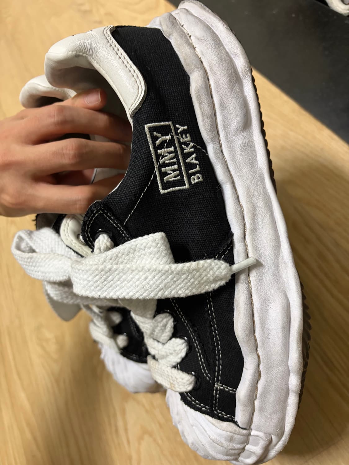 (41) 메종 미하라 야스히로 블레이키 OG 솔 캔버스 로우탑 스니커즈 상품이미지5