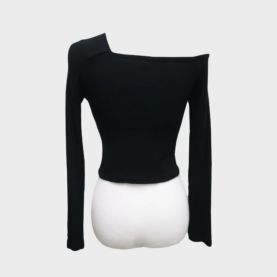 LYDIA 원 숄더 오픈 골지 티셔츠 61711 상품이미지2