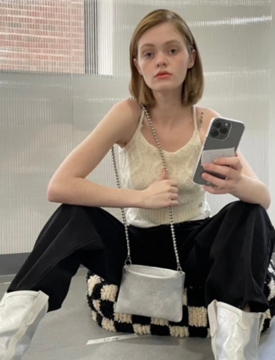 (새상품)소프트서울 체인 실버백 상품이미지1