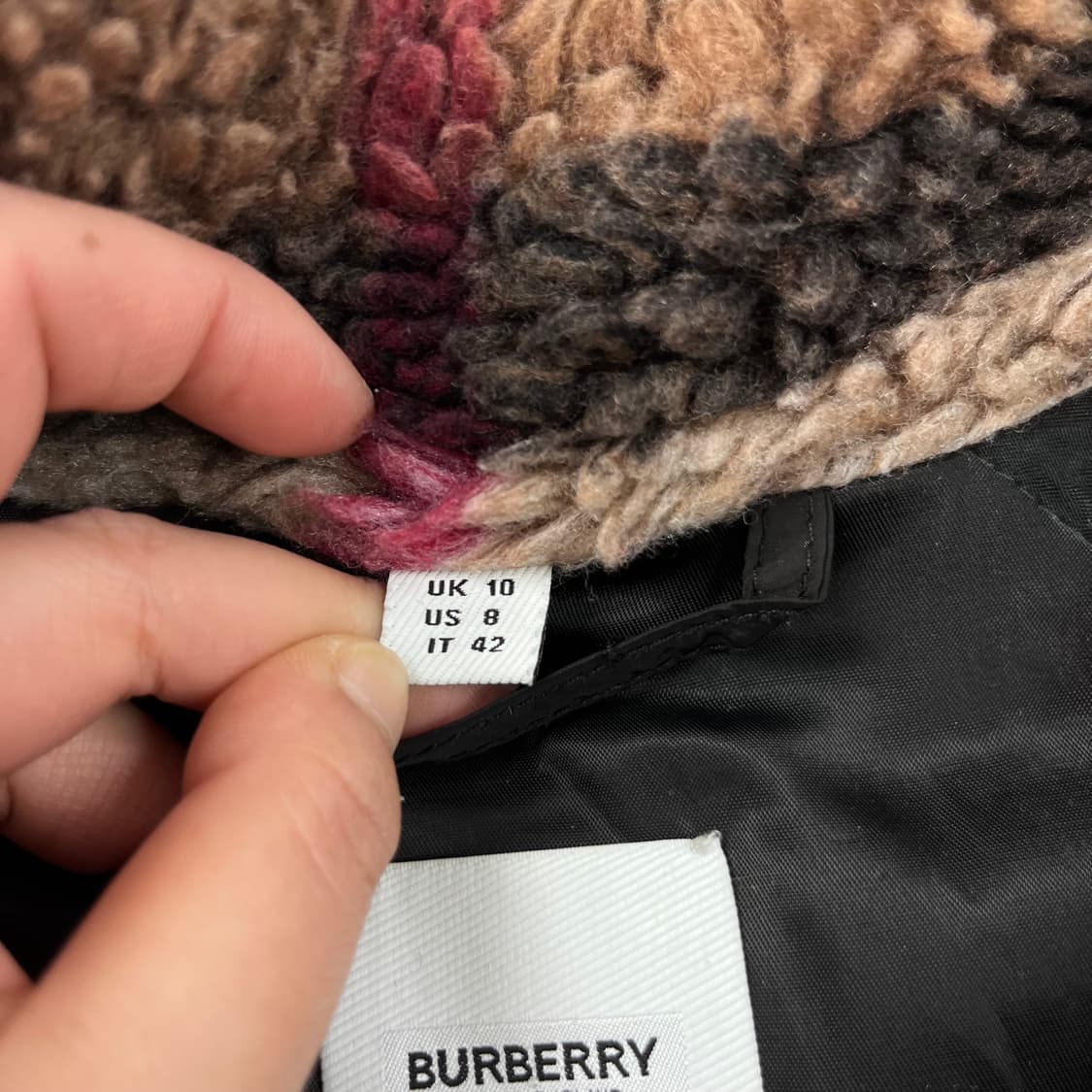100 버버리 21FW 노바체크 캐시미어 양털 플리스 자켓 상품이미지5