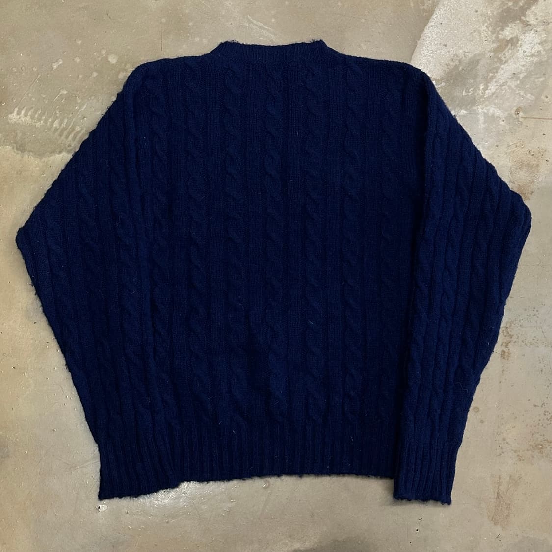 38 드레익스 여성용 퓨어울 네이비 니트 상품이미지3