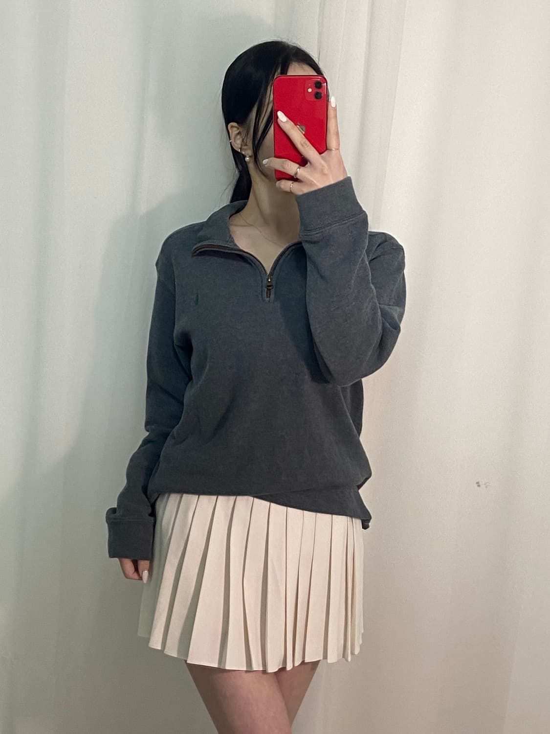 폴로 그레이 포니 반집업 상품이미지3