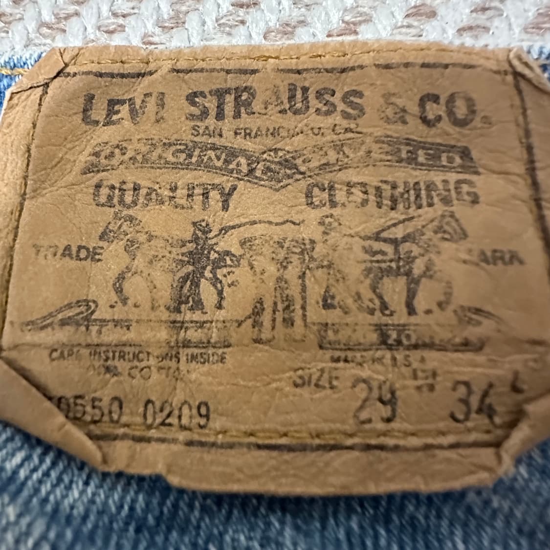 LEVI'S 550 80's usa orangetab denim 상품이미지3