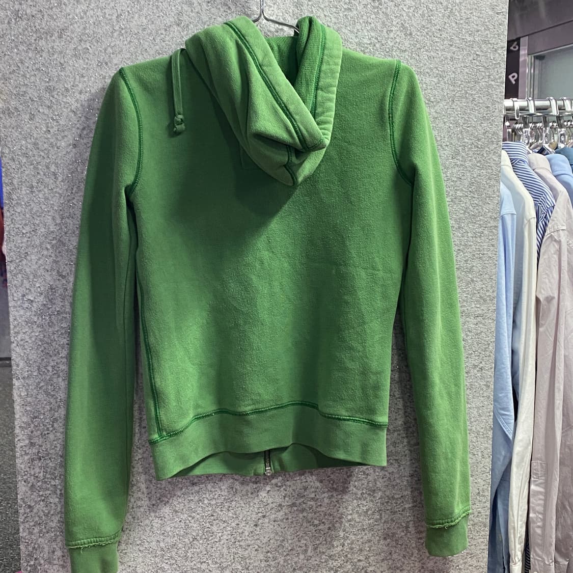 홀리스터 자수 빅로고 그린 후드집업 B3222 상품이미지3