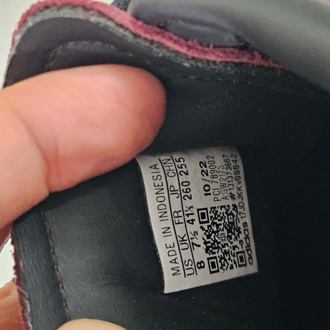 슈퍼스타 쉐도우 레드코어 블랙 레드 상품이미지5