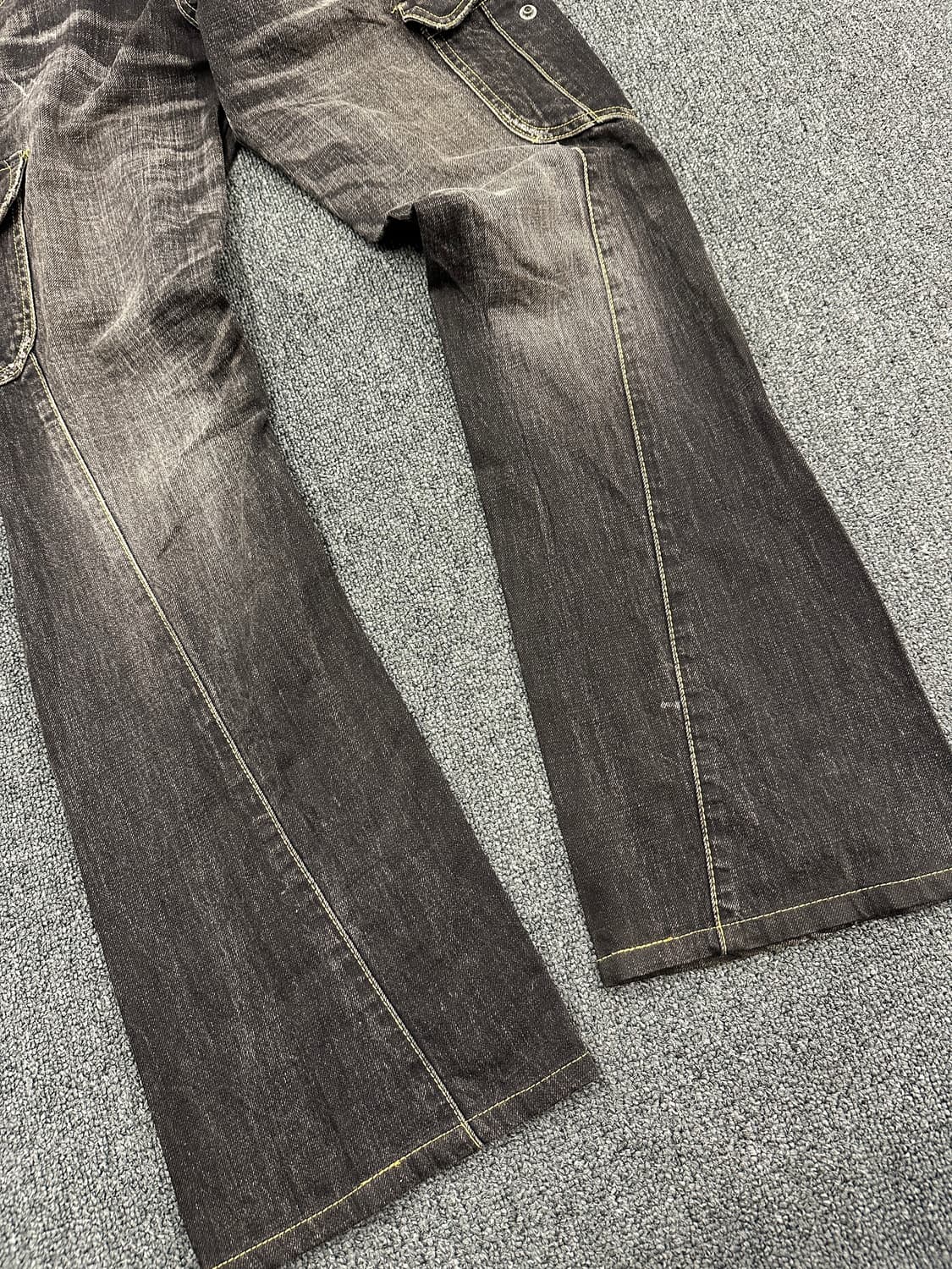 M) LEE 리 부츠컷 흑청 데님팬츠 카고팬츠 상품이미지7