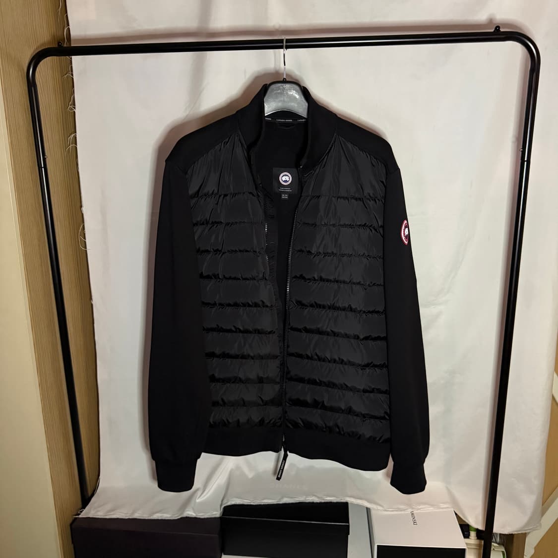 캐나다구스 하이브릿지 휴런 풀 집 자켓 니트패딩 블랙 상품이미지3