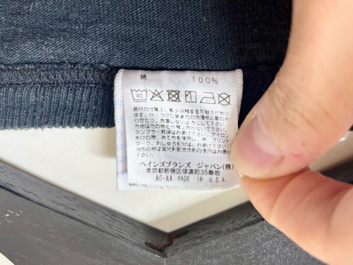 챔피온 t1011 헤비온스 반팔 워싱티셔츠 블랙 미제 스몰 상품이미지7