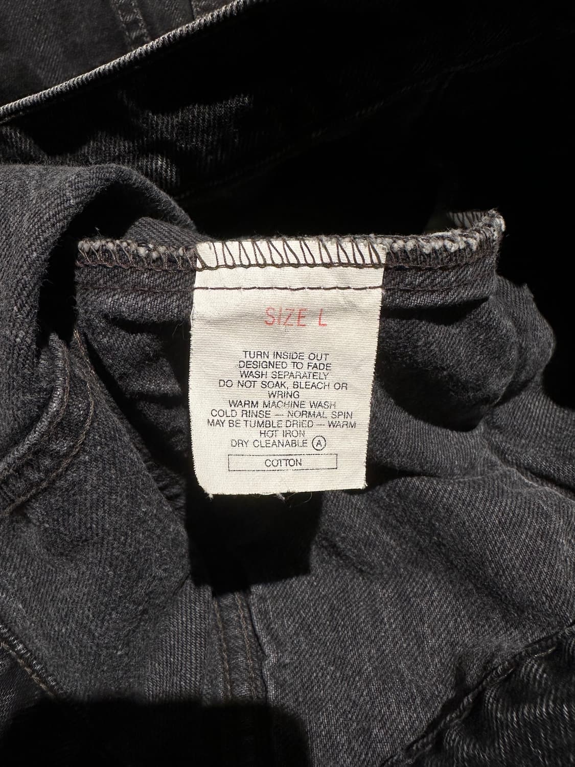 90s Vintage Levis 3rd Black Denim Jacket 상품이미지8