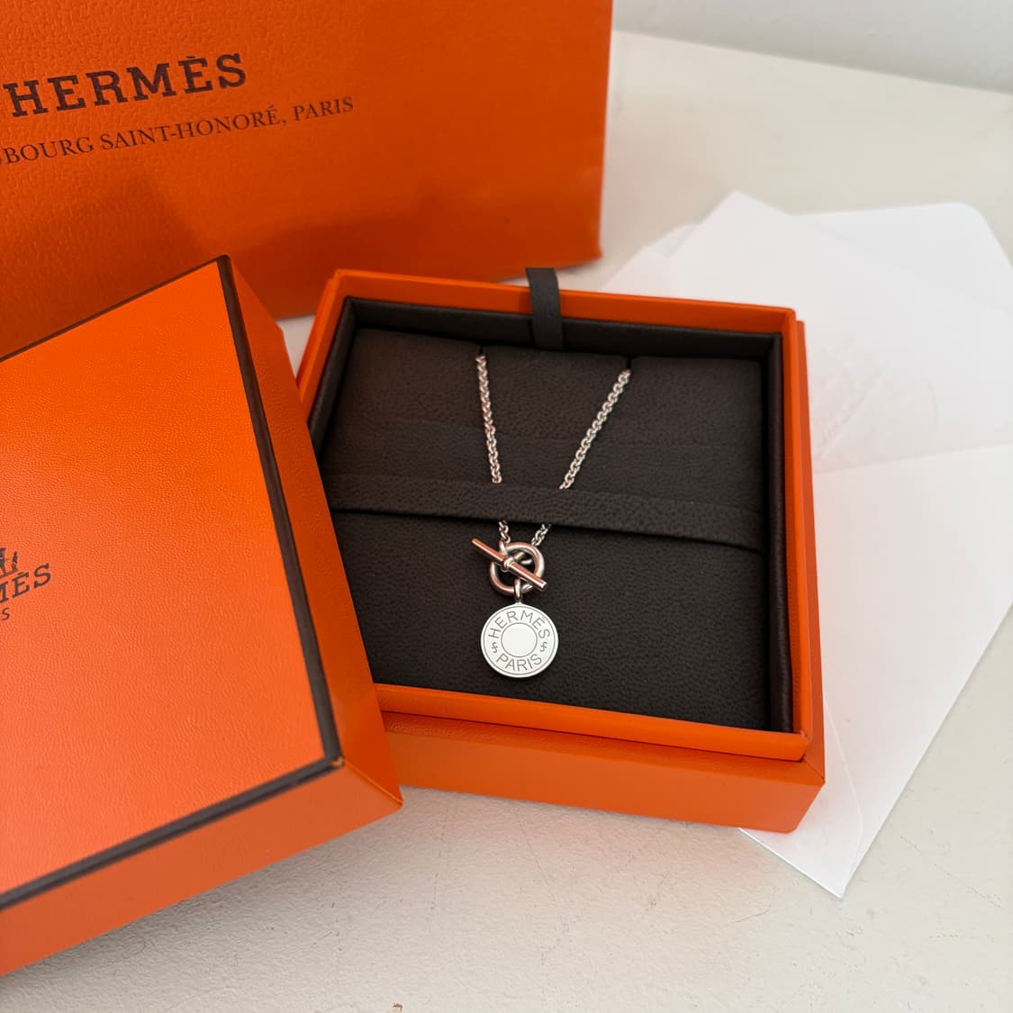 에르메스 아뮬레뜨 실버 목걸이 상품이미지2