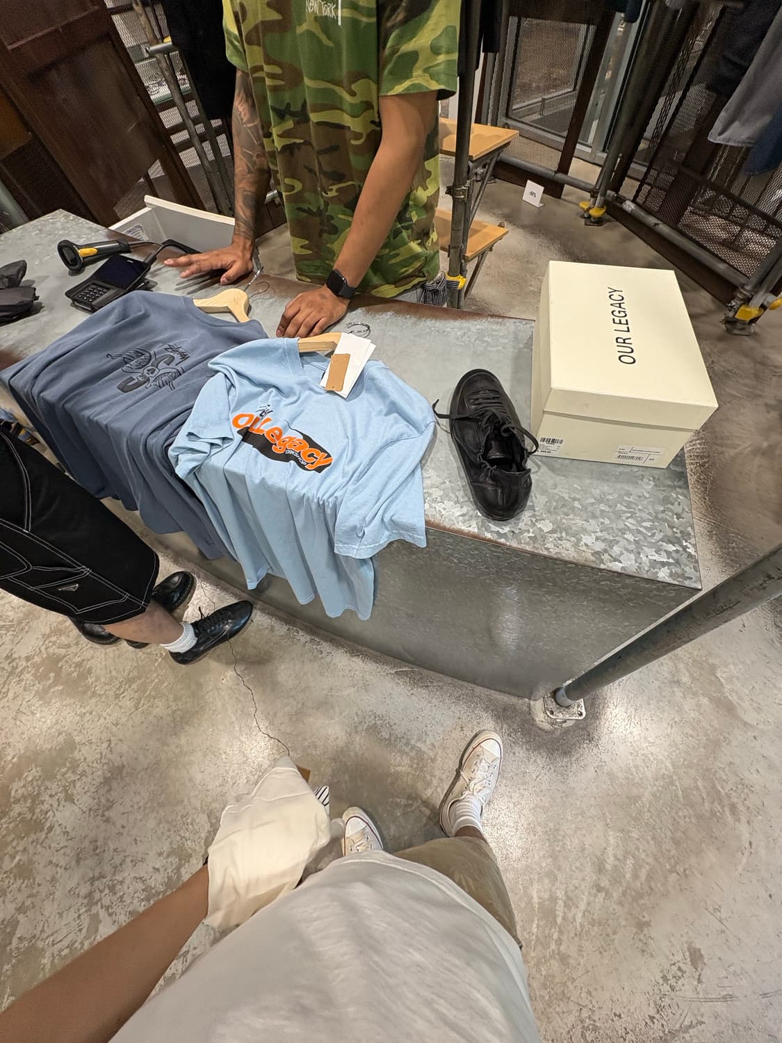 스투시 아워레가시 베이비블루 티셔츠 M 상품이미지4