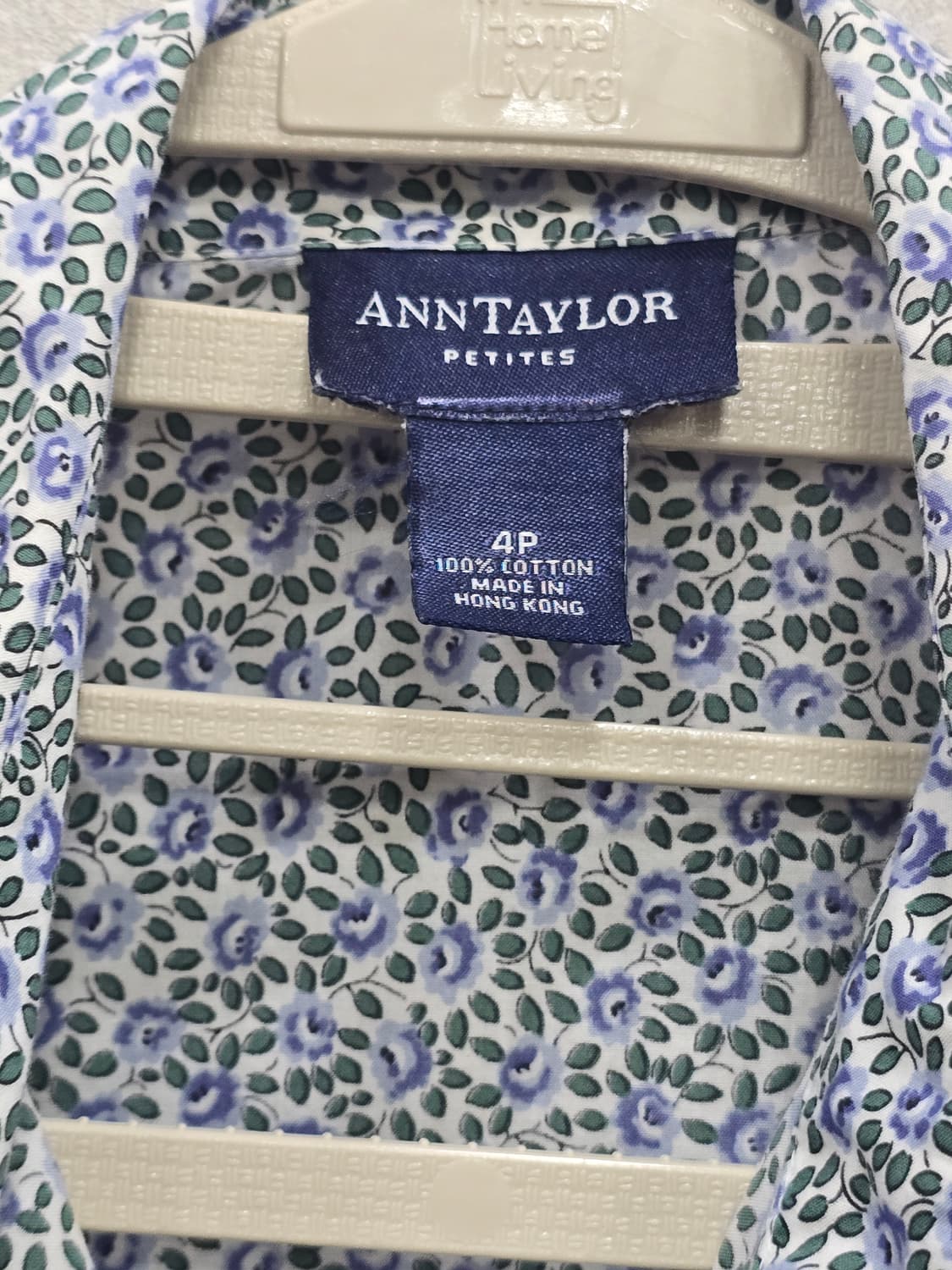 ANN TAYLOR 플라워 패턴 슬리브리스 셔츠 블라우스 상품이미지4