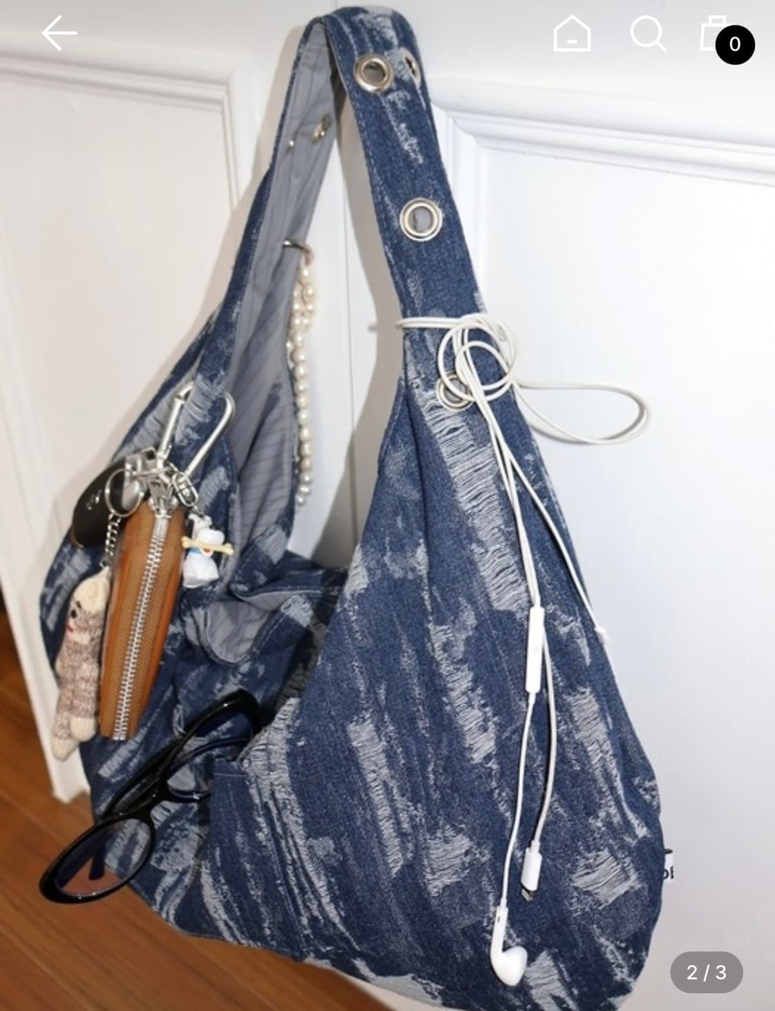 뎁크 아일릿 데님 백 상품이미지4