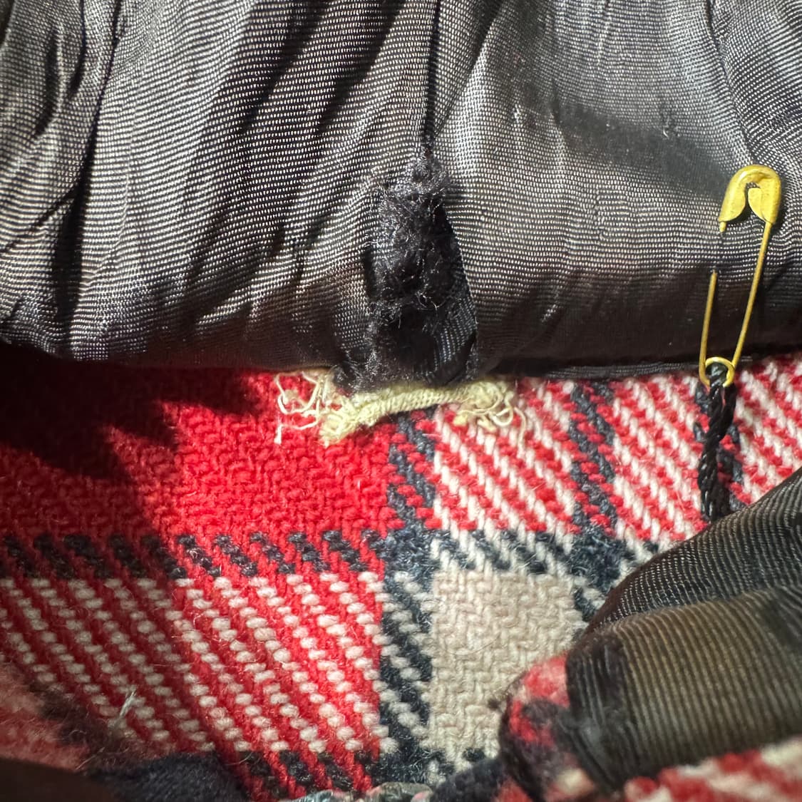 80s 빈티지 울 코트 자켓 레드 ( 105/OLD-8325 ) 상품이미지5