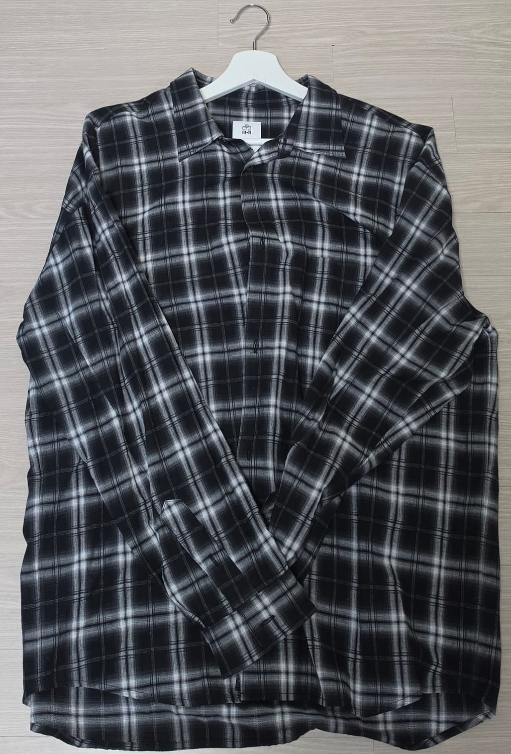 폴리테루 루즈드 체크셔츠 블랙 화이트 4 상품이미지2