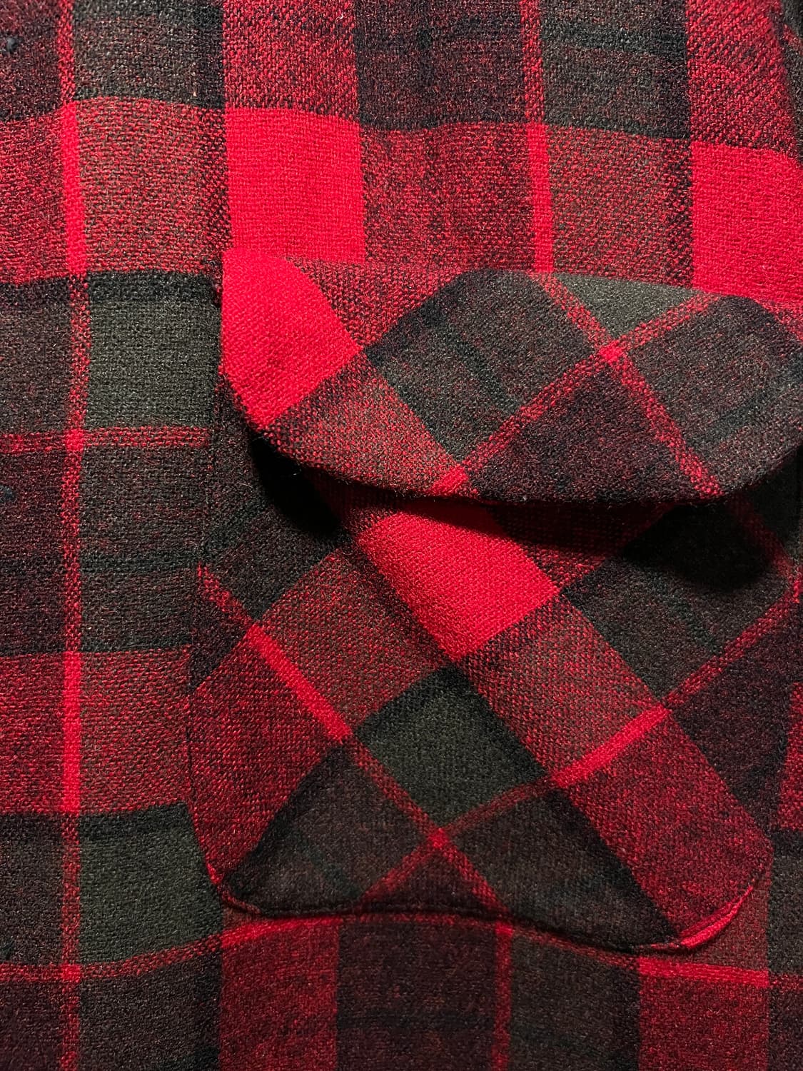 [M]펜들턴 USA 레드 타탄체크 울 셔츠 상품이미지3