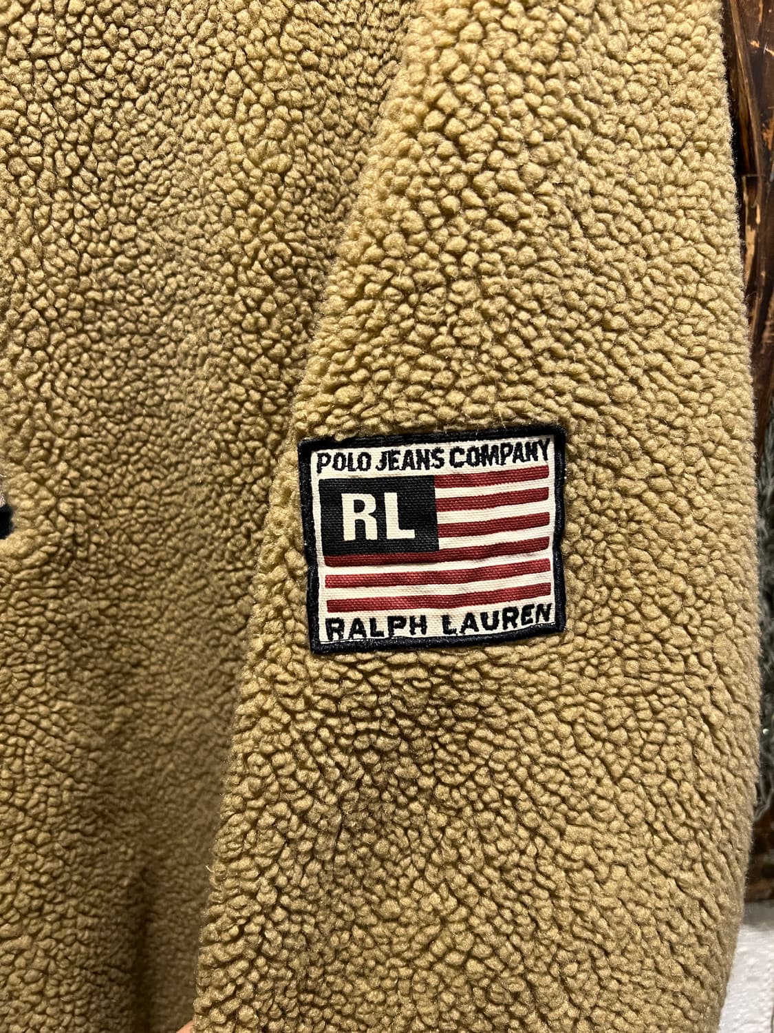 [XL]폴로 진스 하프집업 리버시블 플리스 후드 자켓 상품이미지4