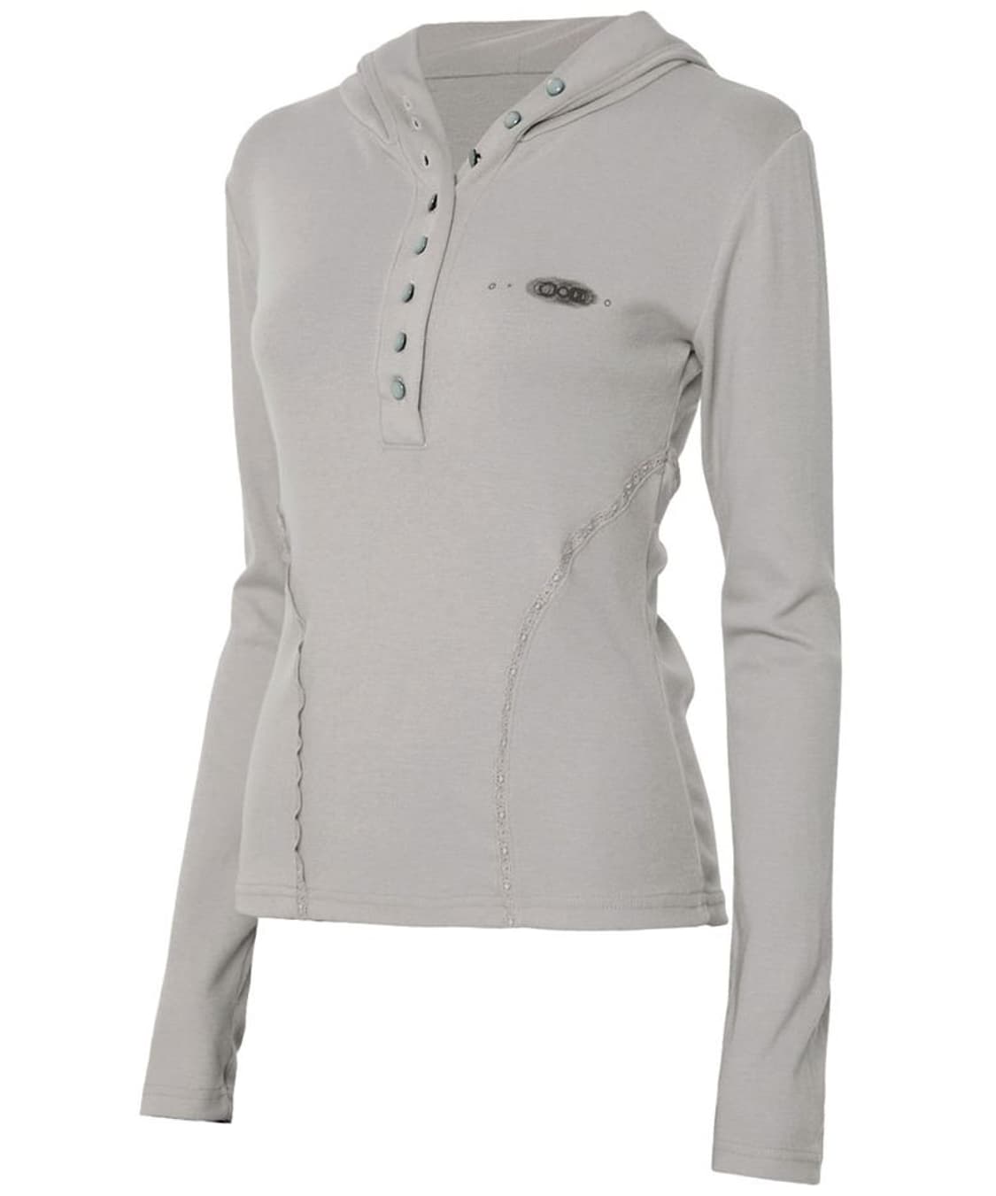 플레어업 버튼 업 레이스 후디 그레이 상품이미지4