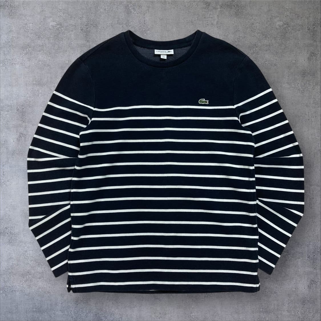라코스테 스몰 로고 스트라이프 네이비 롱 슬리브 상품이미지1