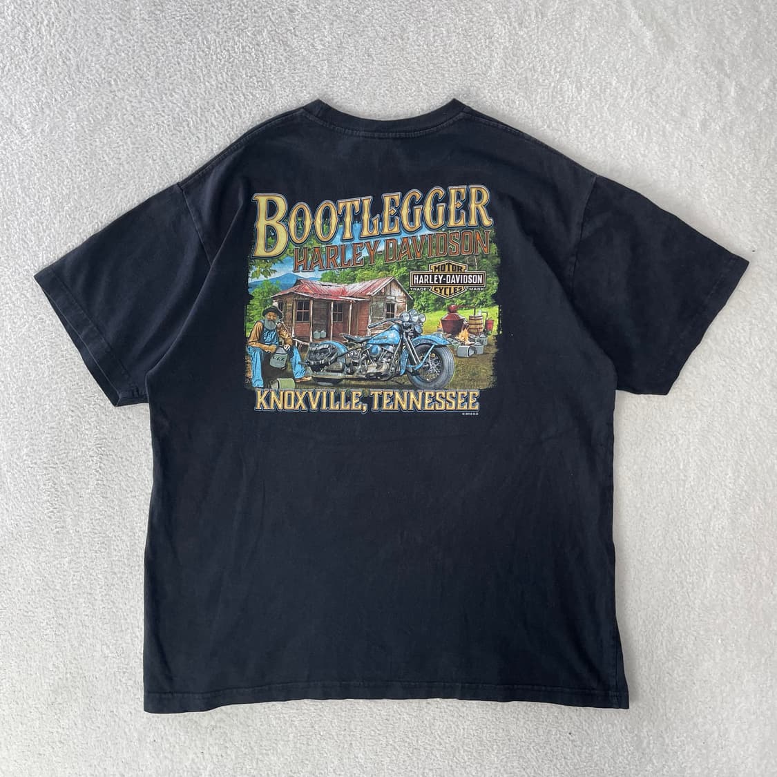 할리데이비슨 RIDE FREE Bootlegger 프린팅 반팔 티셔츠 상품이미지2